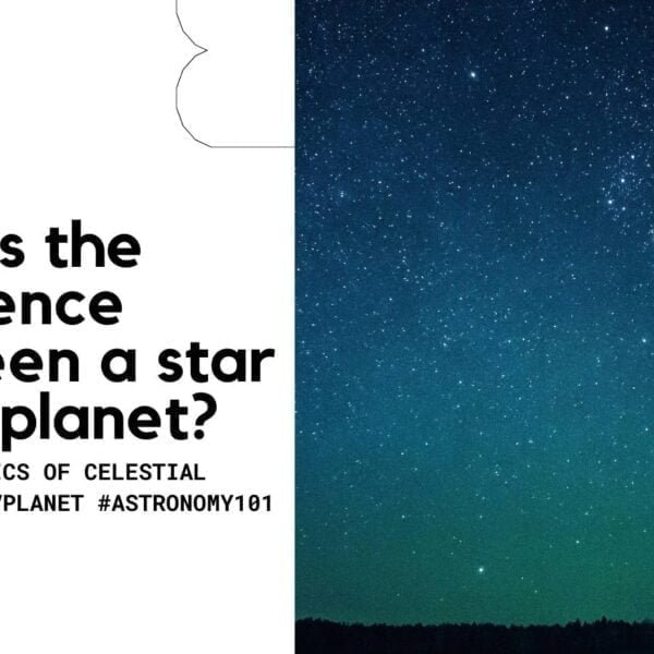 Discover the major difference between a star and a planet.