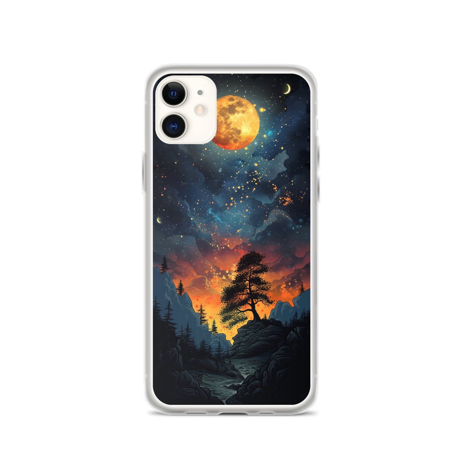 The Clear night sky iphone case.