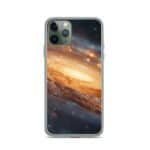 Golden Galaxy Clear Case for iPhone®