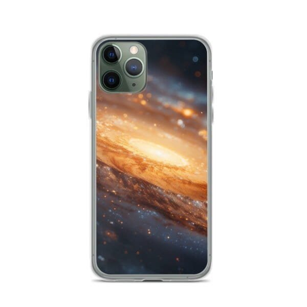 Golden Galaxy Clear Case for iPhone®