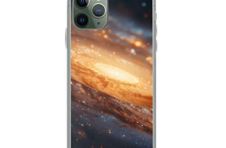 Golden Galaxy Clear Case for iPhone®