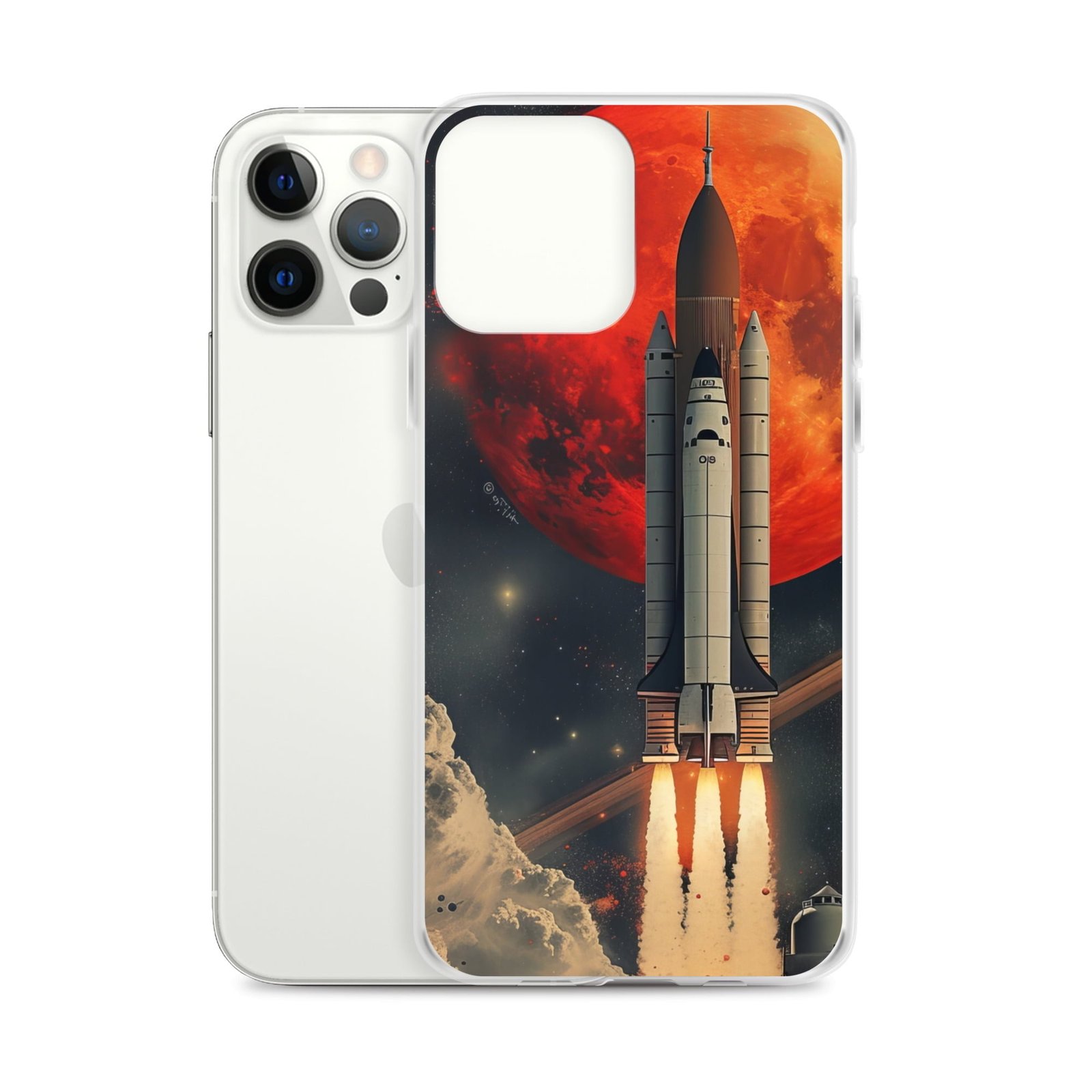 NASA space shuttle launch Clear Case for iPhone.