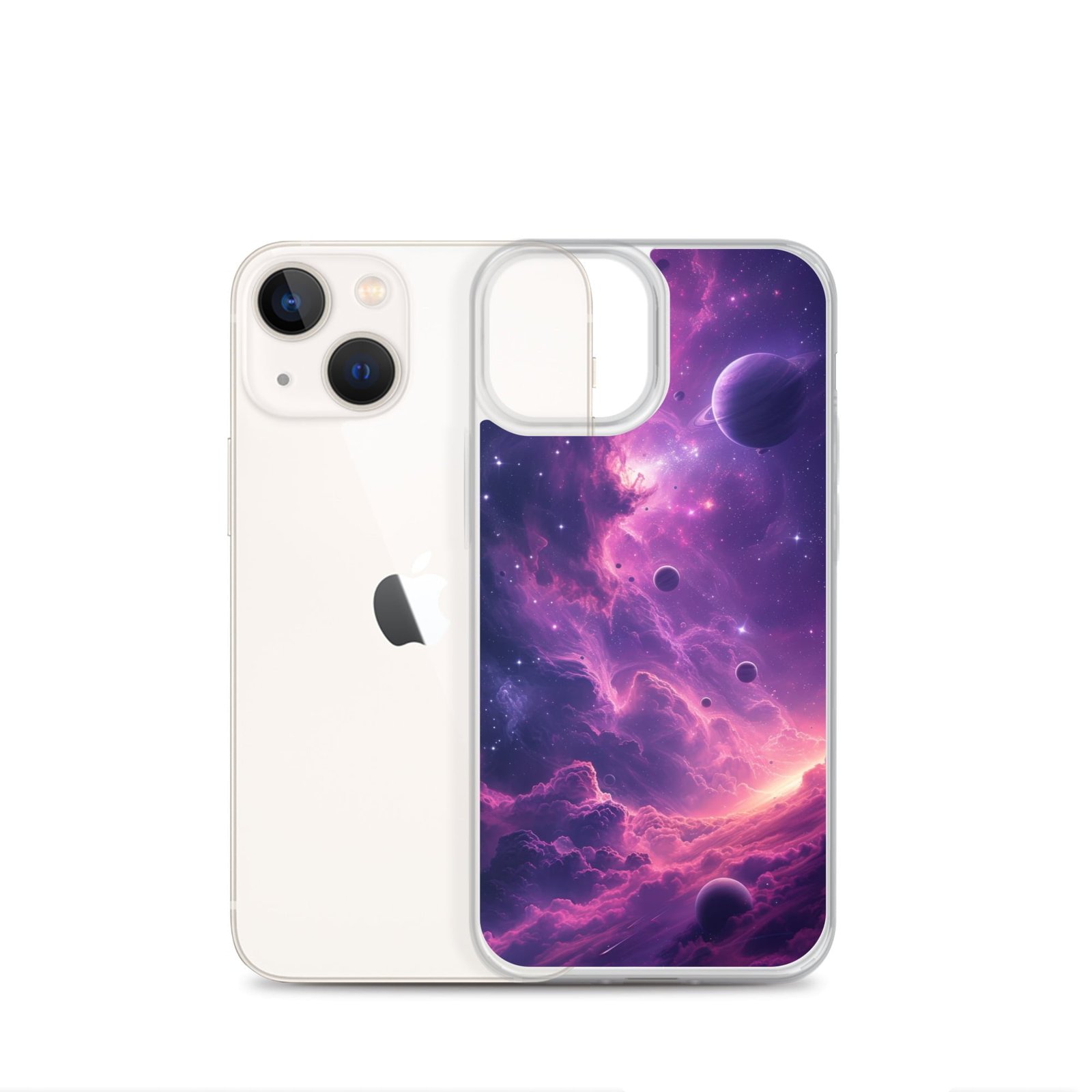 A Case for iPhone® showcasing the mysterious beauty of a purple nebula.