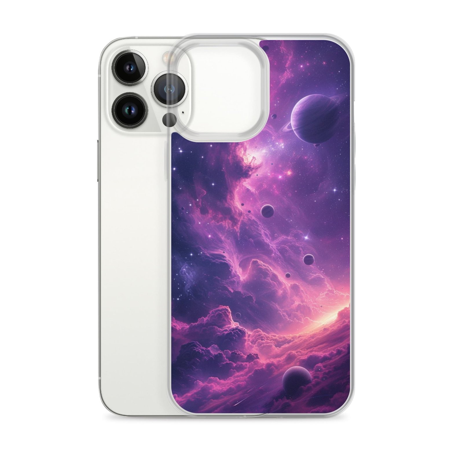 Experience the mysterious beauty of the galaxy with our Nebula iPhone case.