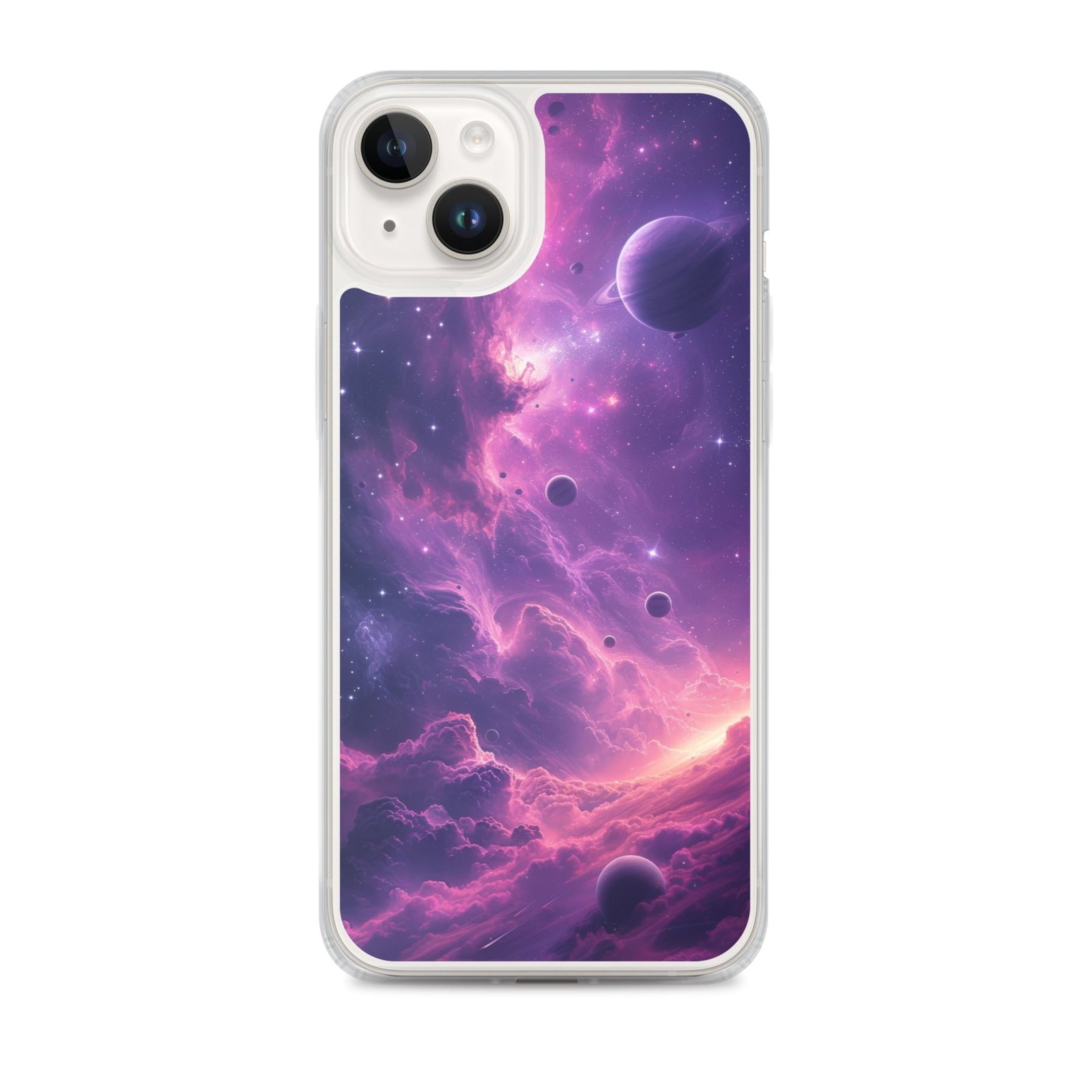 Mysterious beauty theme Nebula iPhone 11 case.