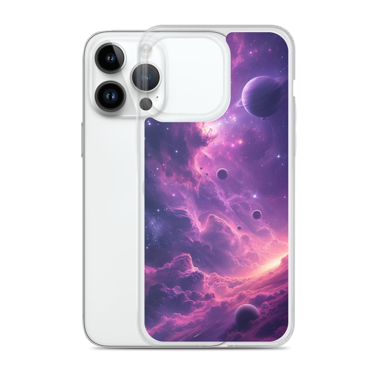 Beautify your iPhone with this stunning nebula galaxy case designed specifically for iPhone.