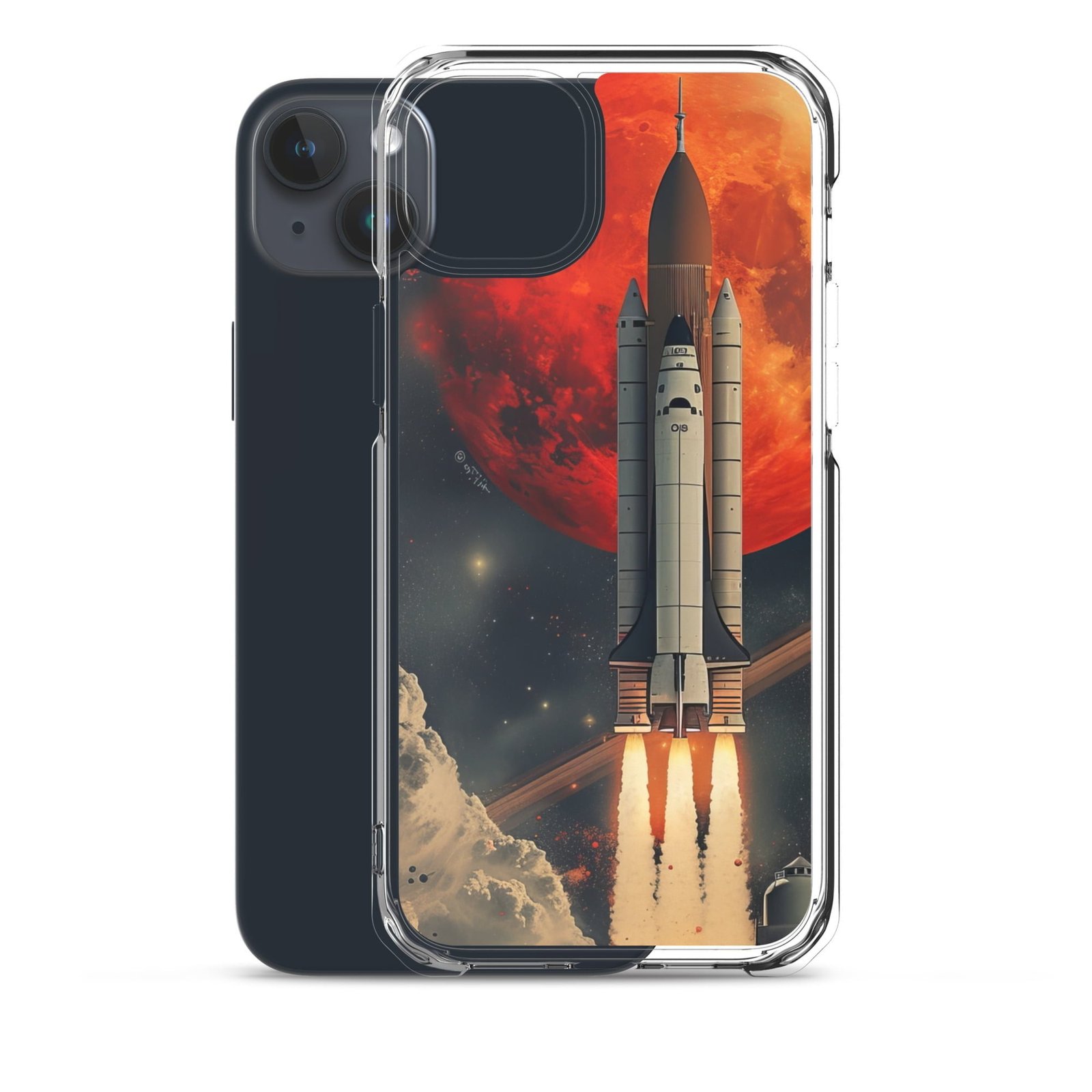 Nasa Clear Case iPhone case for space shuttle launch.