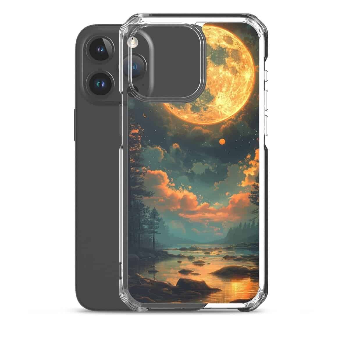 A Clear Case with a Moon in the sky.