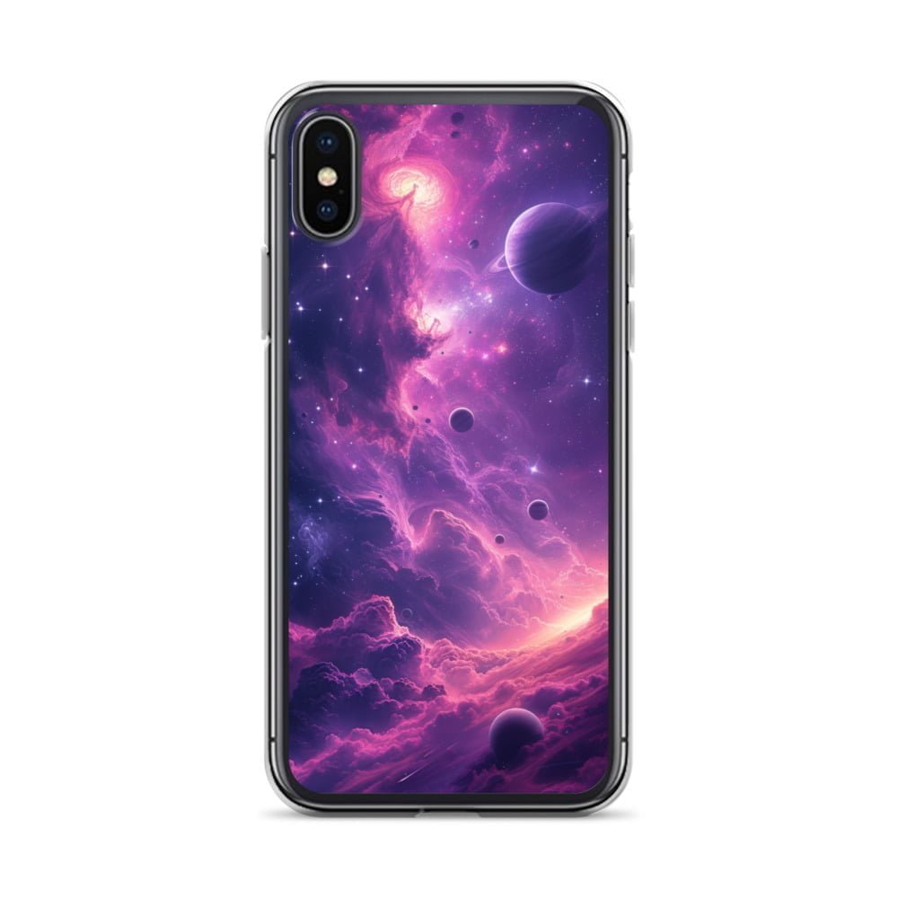 Embrace the mysterious beauty of the galaxy with this Nebula iPhone case.