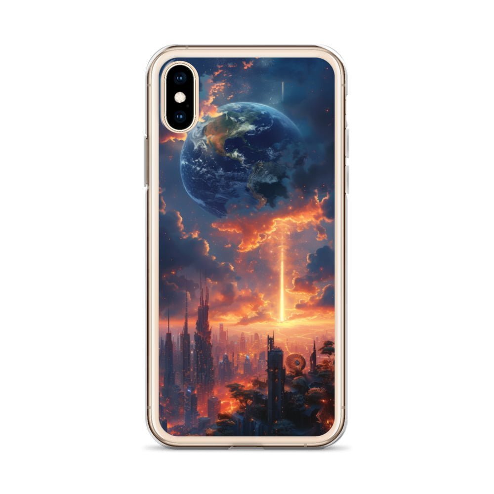 Introducing a captivating iPhone case featuring a stunning image of the Earth against the backdrop of a clear sky. Perfect for all iPhone users who are eager to showcase their love for our planet.