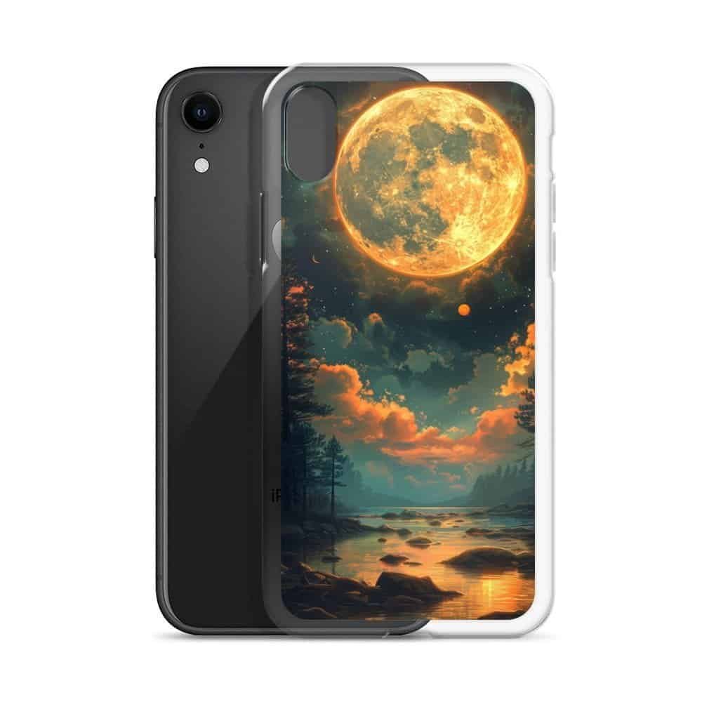 The Clear Case with the moon over the lake design is perfect for any iPhone owner who wants to showcase their fascination with Earth's natural satellite.