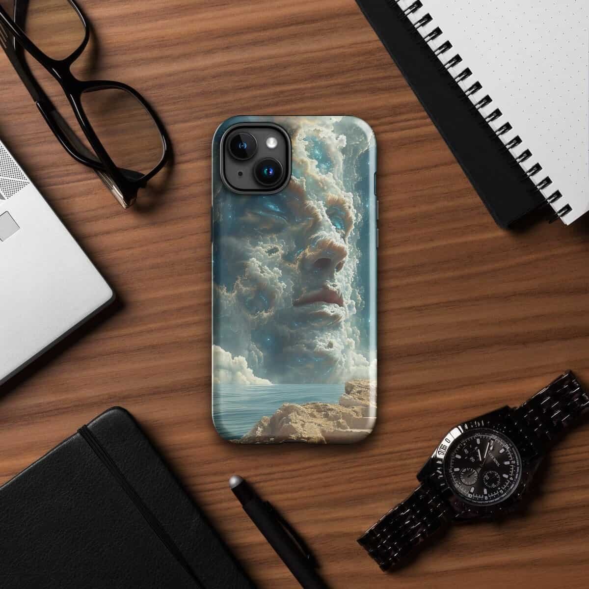 A Tough Case featuring an image of a man on a desk.