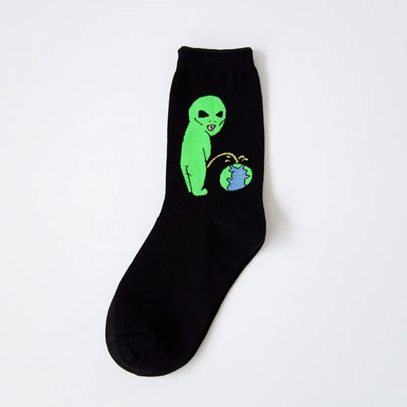 Embrace Your Inner Alien with These Out-of-This-World Socks!