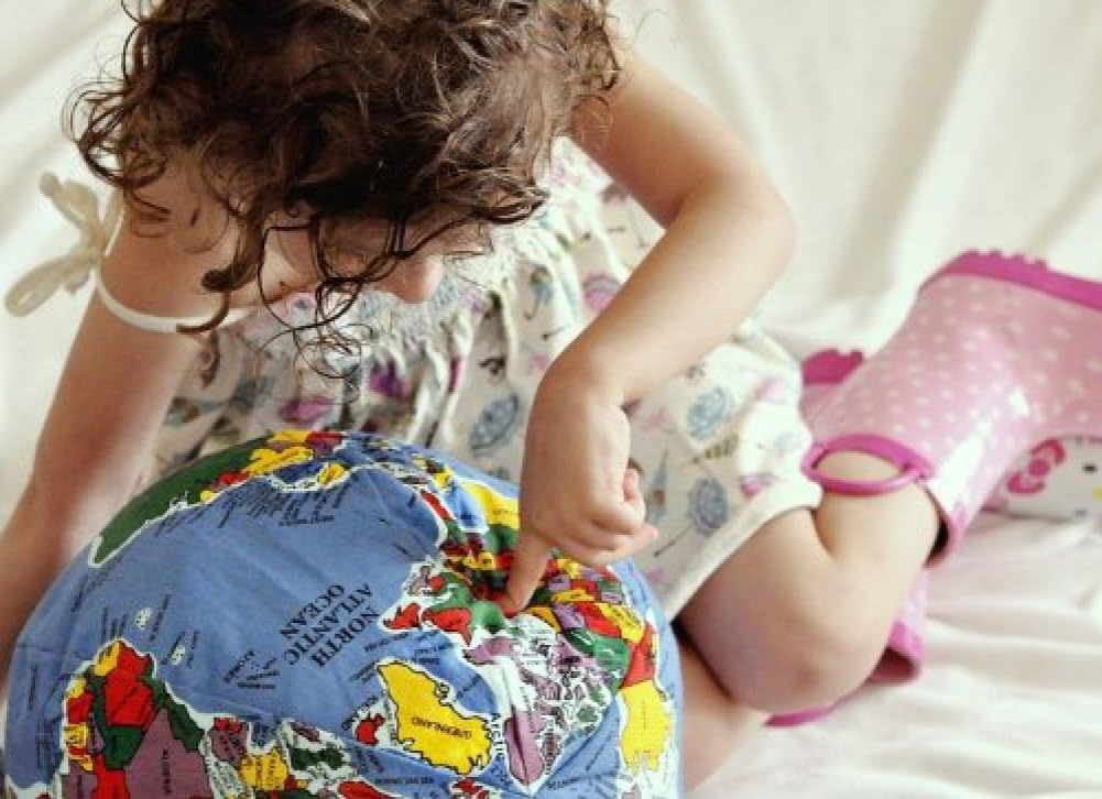 Hugg-A-Planet Planet Pillow, Educational and Engaging Plush Globe, Globe Pillow, Classic Earth, Durable, Vacuum Sealed, Educational Resource, 1 Pound, 24 Months and Up, Primary