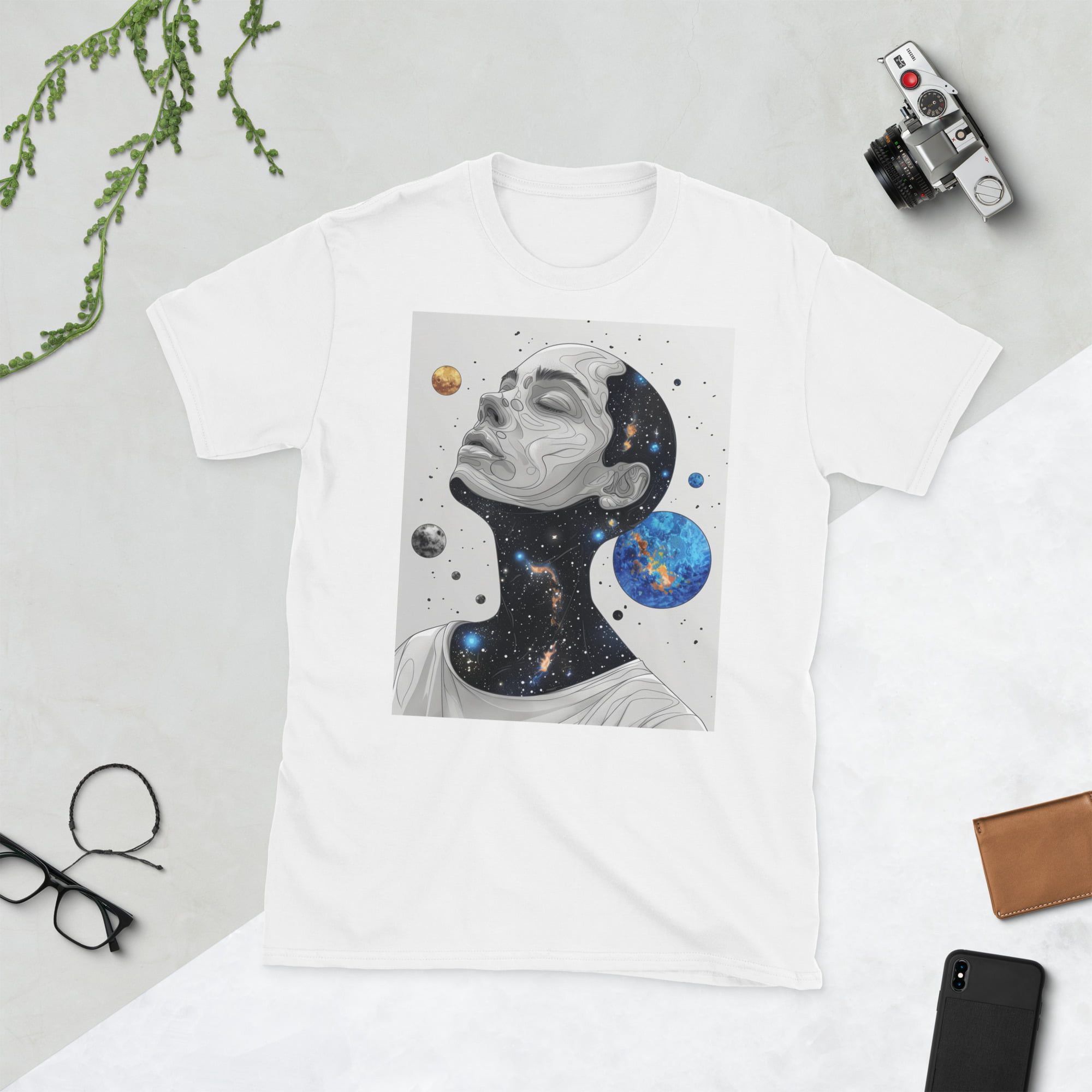 Unisex Galaxy Mind T-Shirt – Unique Cosmic Astronaut Design