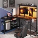Bestier 51 L Shaped Gaming Desk with Power&hellip;