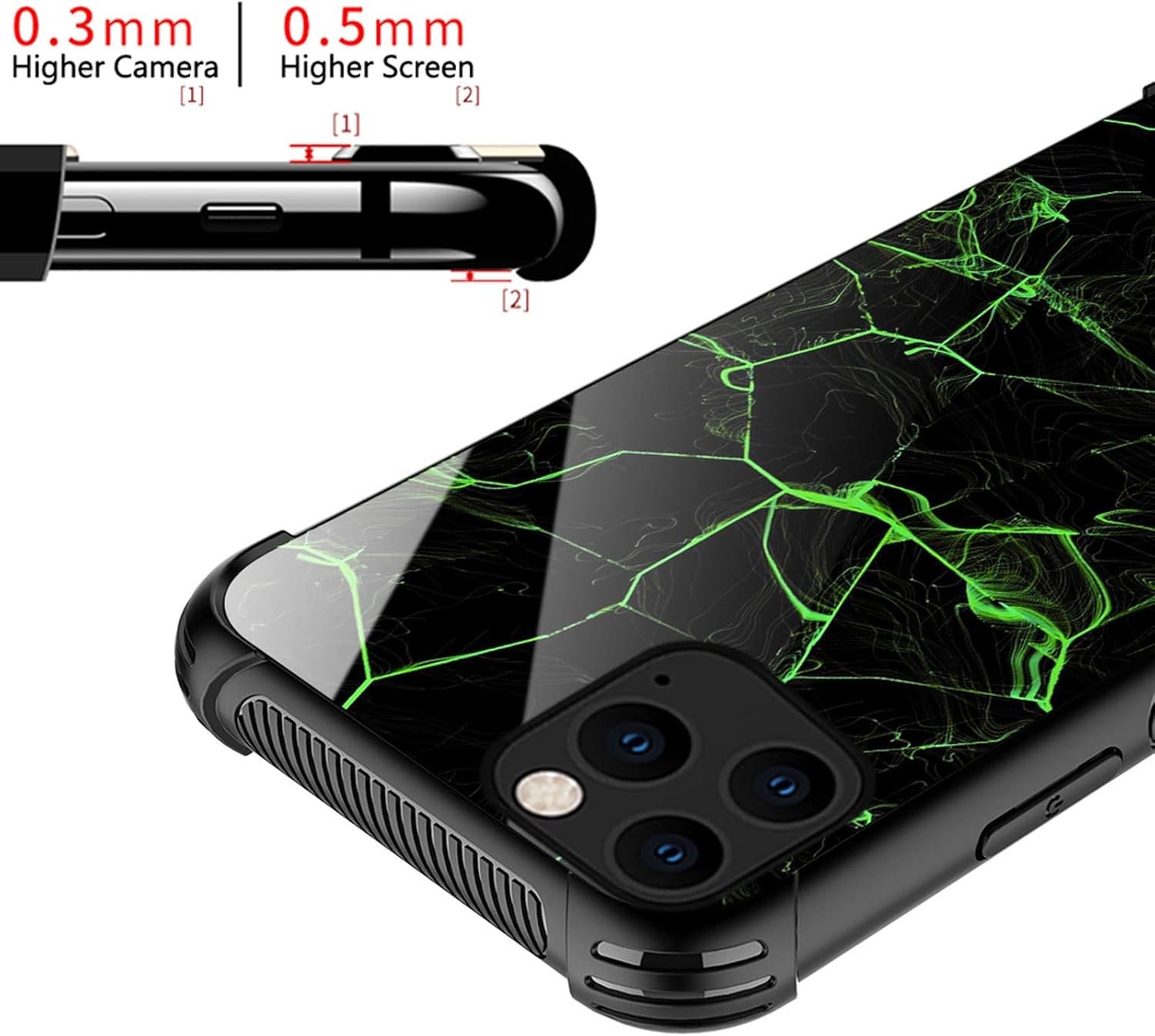 CARLOCA Compatible with iPhone 14 Case,Amazing Nebula Space Light Pattern Design for Girl Boy Shockproof Anti-Scratch Case for iPhone 14