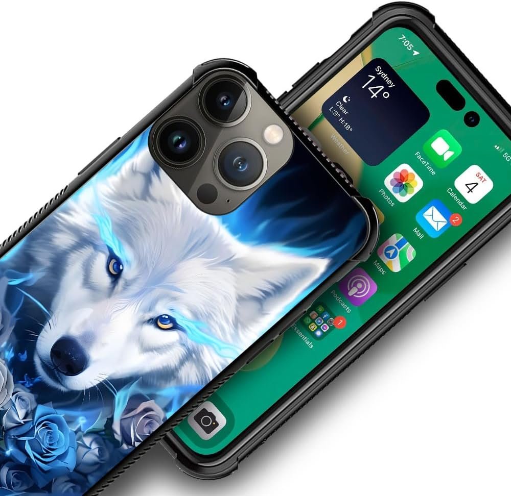 CARLOCA Compatible with iPhone 14 Case,Amazing Nebula Space Light Pattern Design for Girl Boy Shockproof Anti-Scratch Case for iPhone 14