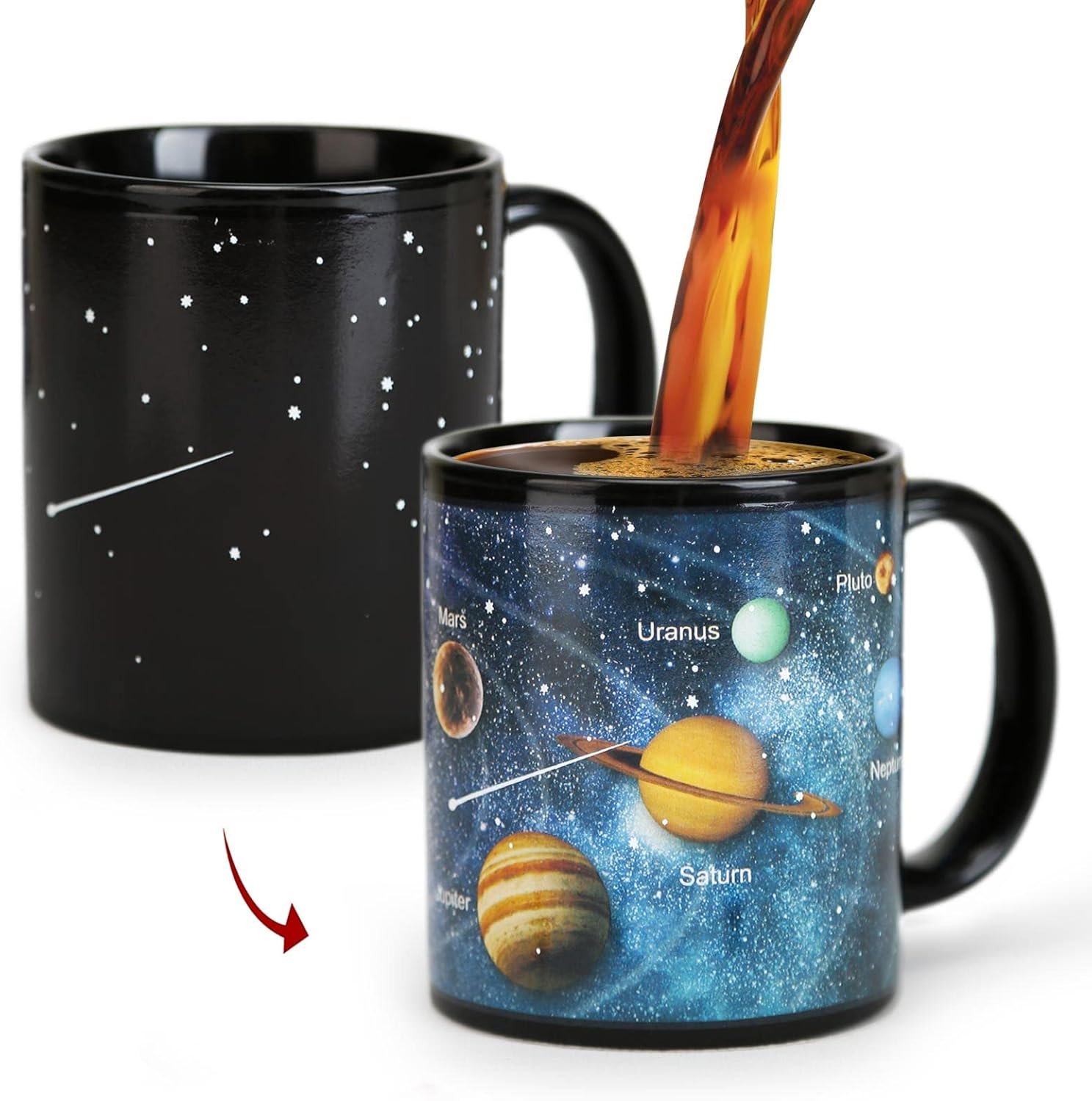 MUGKISS Solar System Coffee Mugs 11oz Color Changing Cups