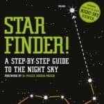 Cover of "Star Finder!" by DK Smithsonian, featuring The Big Dipper constellation and star locations, with a glow-in-the-dark night-sky viewer included. Foreword by Dr. Maggie Aderin-Pocock.