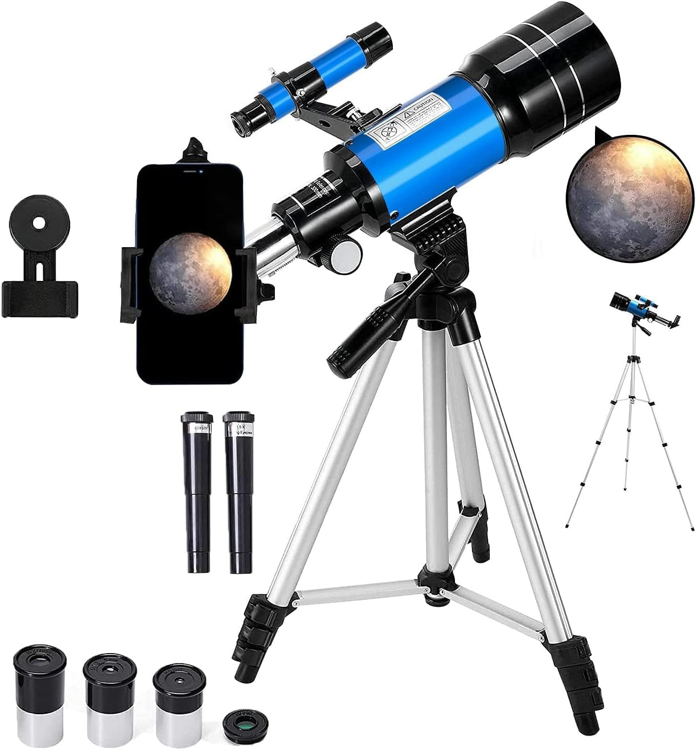 Celestron Telescope for Beginners & Kids, 70mm Aperture 400mm Refractor Telescope for Astronomy Beginners