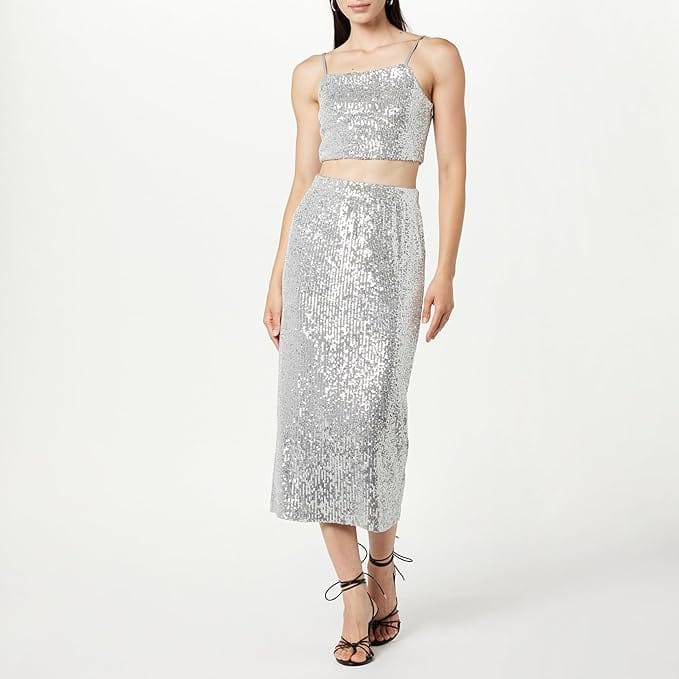 Bianca Sequin Midi Skirt: Effortless Elegance and Style