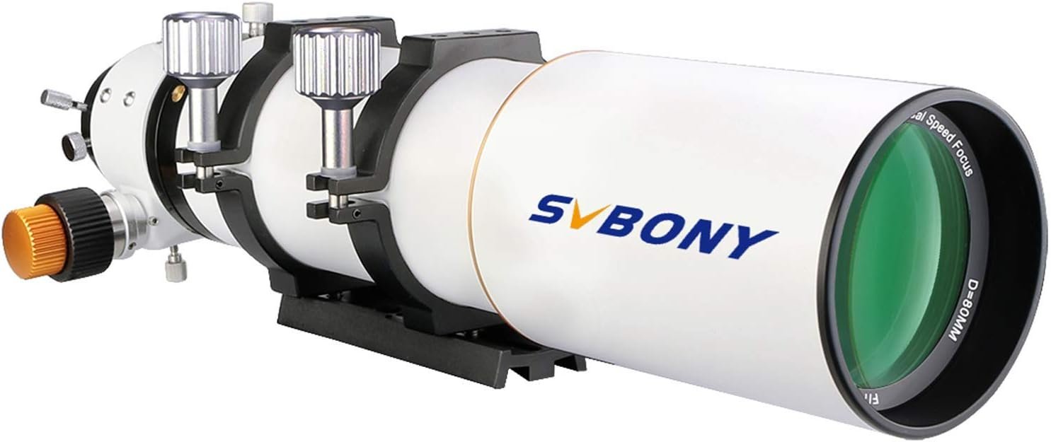 SVBONY SV503 Telescope Tube, 80mm F7 Telescope OTA, High Powered for Exceptional Viewing