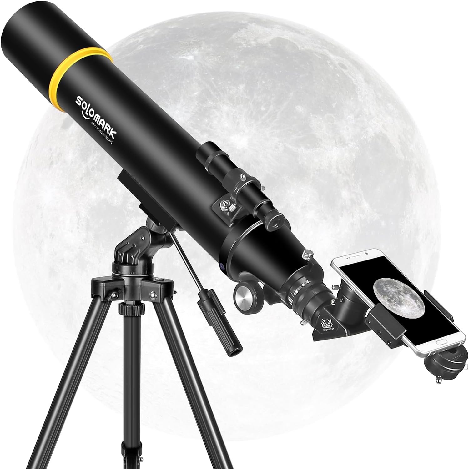 SOLOMARK Telescopes for Adults Astronomy, 80mm Aperture 900mm Professional Refractor Telescope