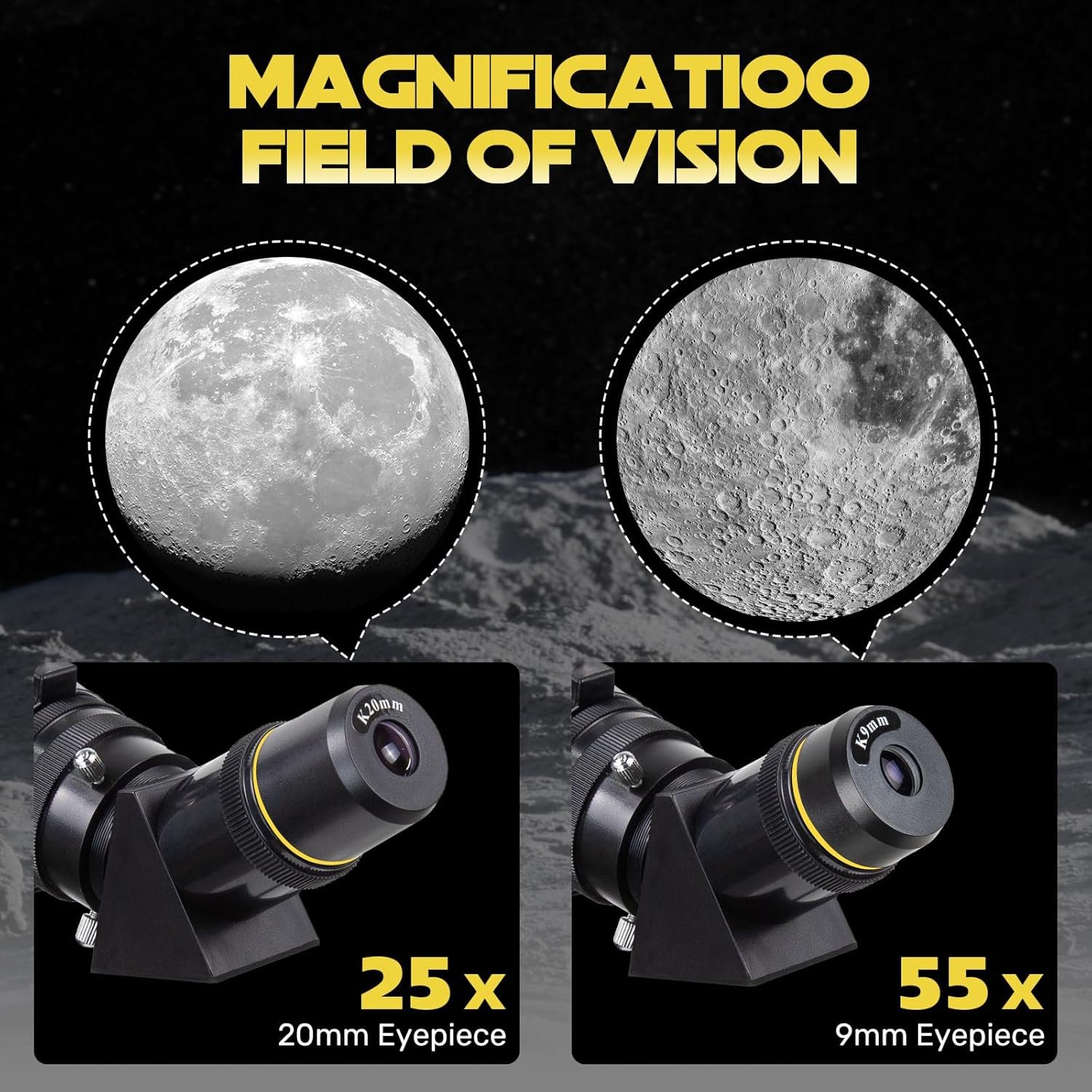 Horox Telescope 80mm Aperture 500mm Refractor for Adults and Kids Beginners