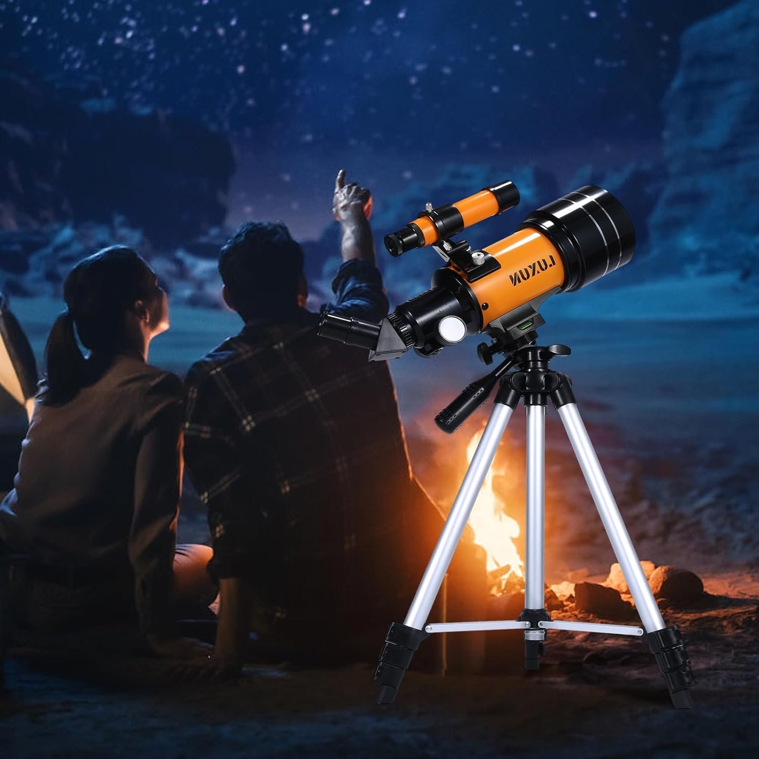 MLABINYA 70mm Travel Astronomical Refracting Telescope with Multilayer Broadband Coating