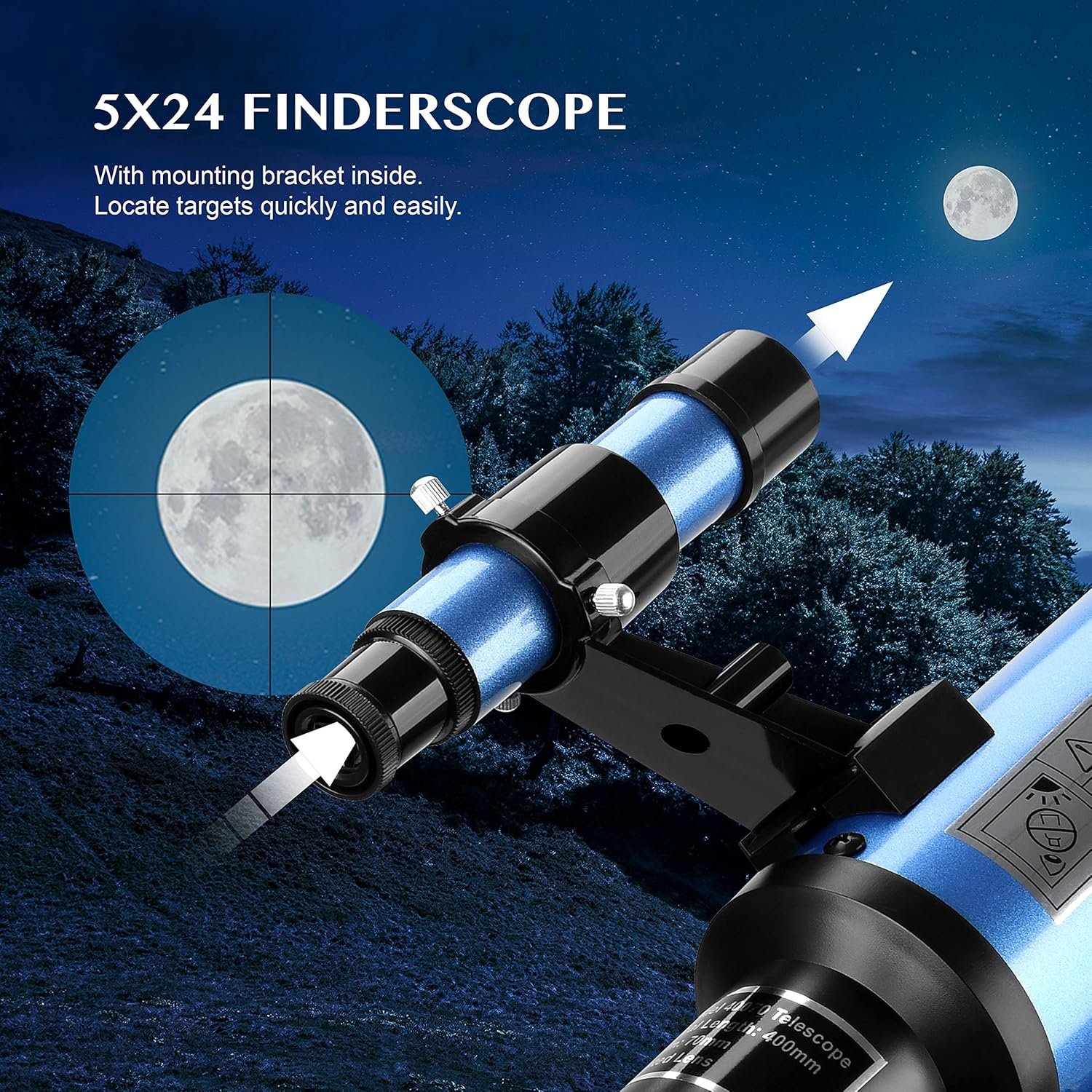 AOMEKIE 40070 Astronomy Telescope for Beginners Kids Adults