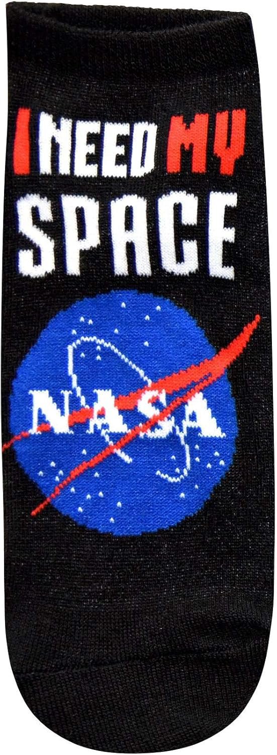 Hyp NASA I Need My Space Juniors/Womens 5 Pack Ankle Socks