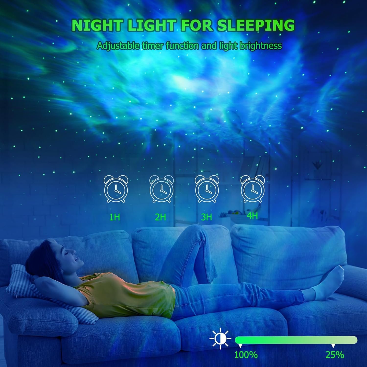 Galaxy Projector, Star Projector with Timer and Remote Control for Adults Bedroom Decoration, Party, Star Night Light