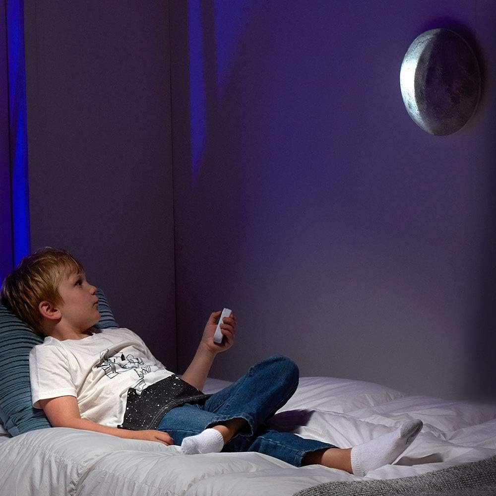 Uncle Milton Moon in My Room - 12 Light-Up Lunar Phases, Remote Control or Automatic, STEM Toy, Great Gift for Boys & Girls Ages 6+