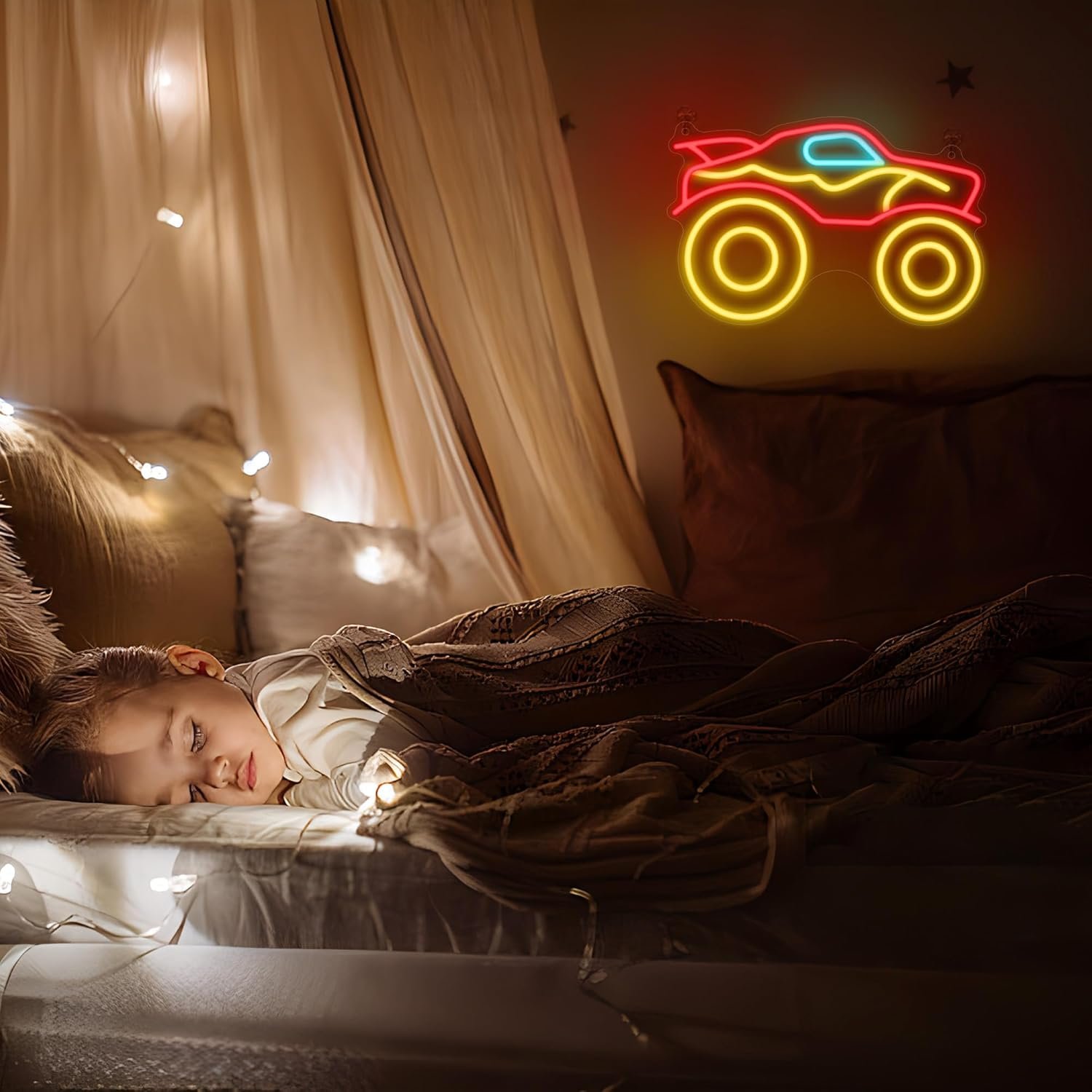 CoolGift Mart Rocket Neon Sign LED Light Room Decor USB Powered Light Up Space Element Universe Theme Decoration for Bedroom Living Room Gaming Room Man Cave Home Party Birthday Gift for Teen Boys