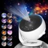 The Galaxy Projector for Bedroom Pro Version offers 12 in 1 HD planetarium projections, upgraded film disc slides, a simple 4-button control, adjustable knob with 360° rotation, and a 1/2h timer for kids’ rooms.