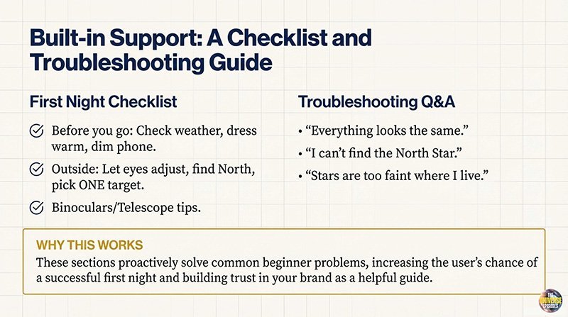 Get the Beginner Stargazing Starter Kit Free Download: a checklist and troubleshooting guide with first night setup steps, solutions to common issues, and a top user support tip—perfect for beginner stargazers!.