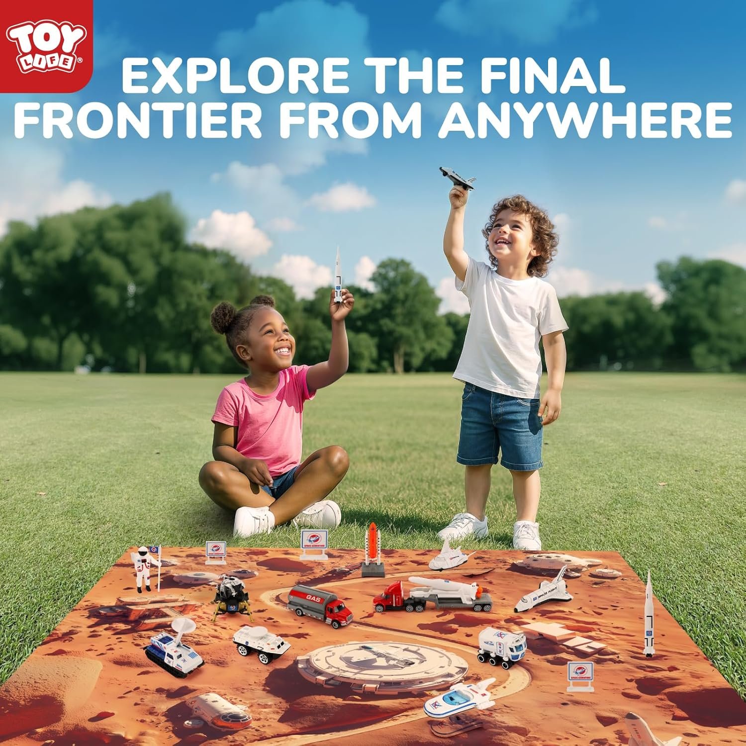 Space Toy for Kids 3-5, Spaceship Astronaut Toys, Rocket Ship Set