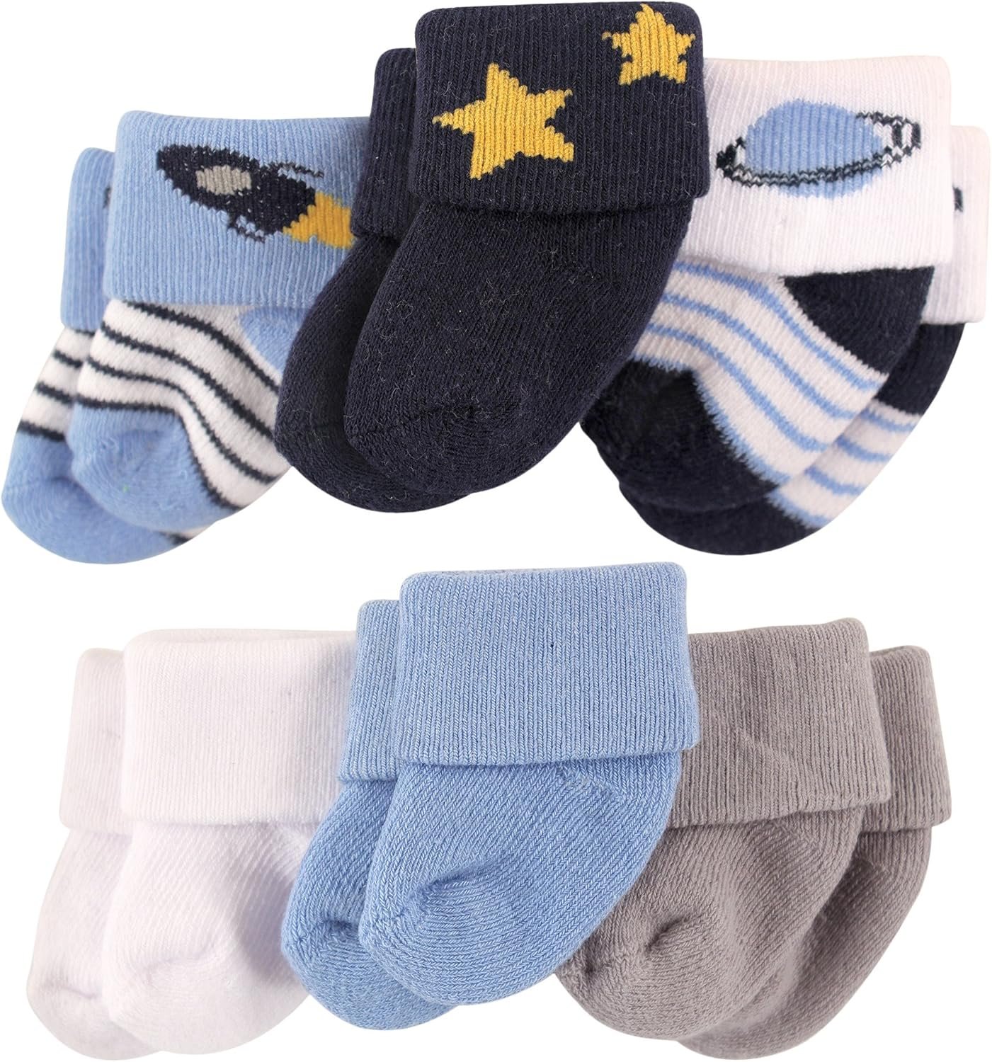 Luvable Friends Unisex Baby Newborn and Baby Socks Set