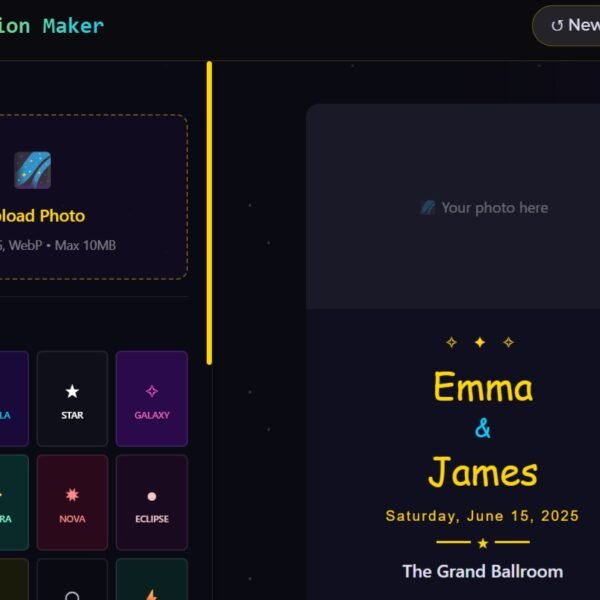 Space Invitation Maker