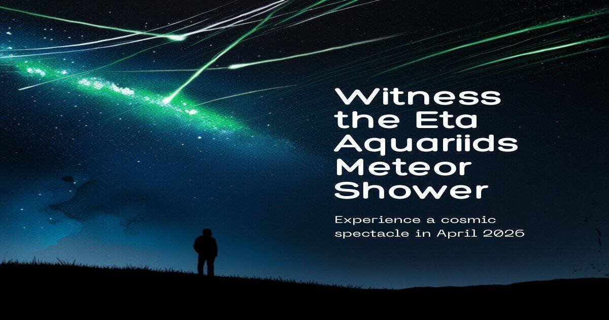 Eta Aquariids meteor shower streaking across the night sky in 2026