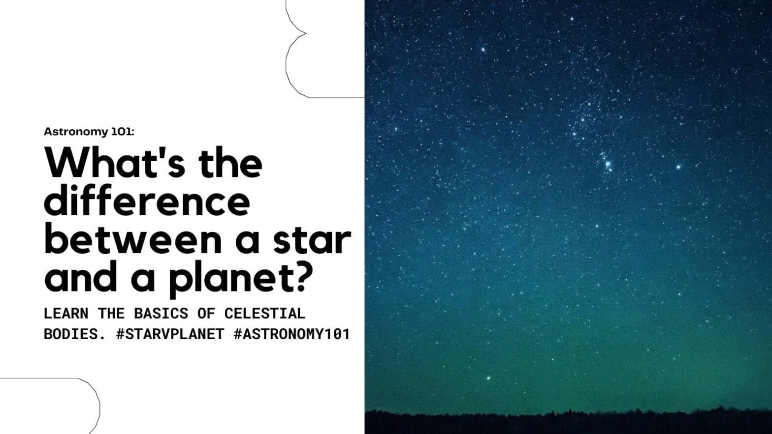 Discover the major difference between a star and a planet.