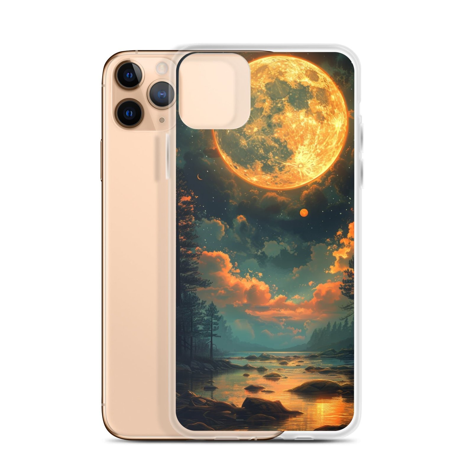 Moon and Earth Clear Case for iPhone®
