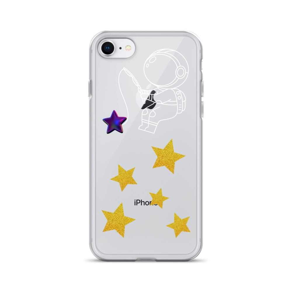 Add some celestial charm to your iPhone with a clear case adorned with twinkling stars.
