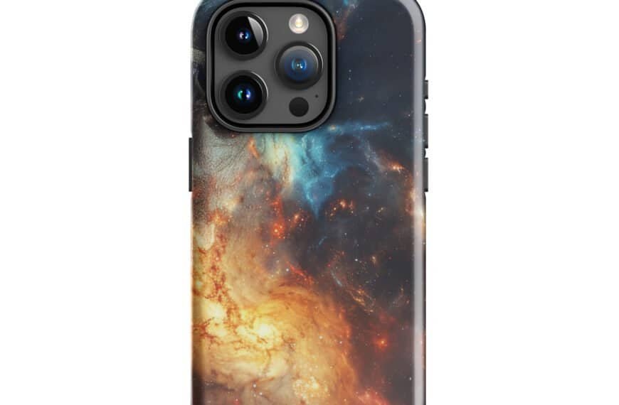 Cosmic nebula galaxy case for the Apple iPhone 11 Pro, perfect for those who enjoy cosmic contemplation. Designed with a tough case for added protection.