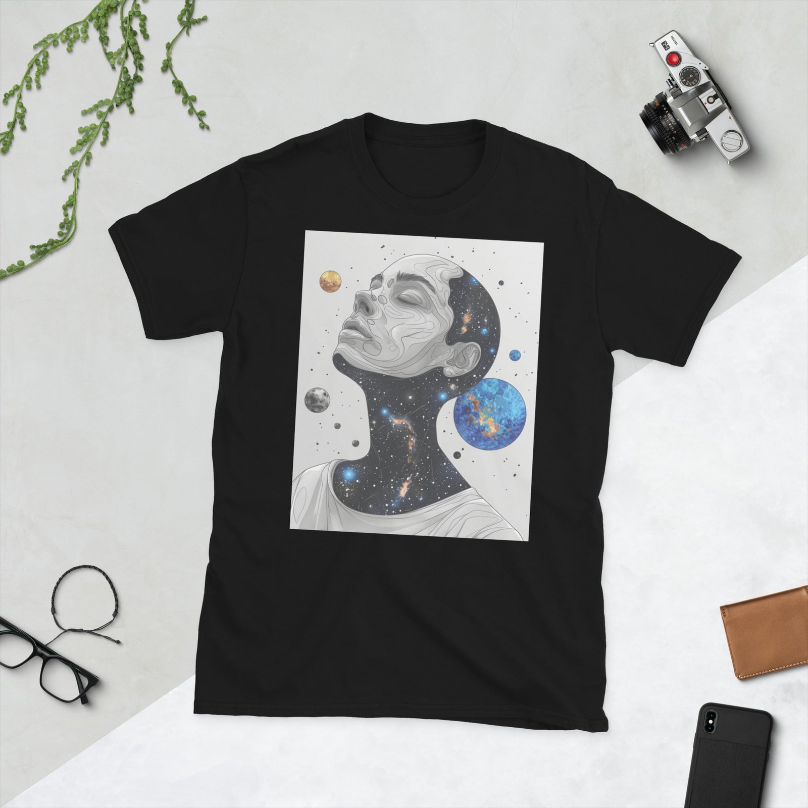 Unisex Galaxy Mind T-Shirt - Unique Cosmic Astronaut Design