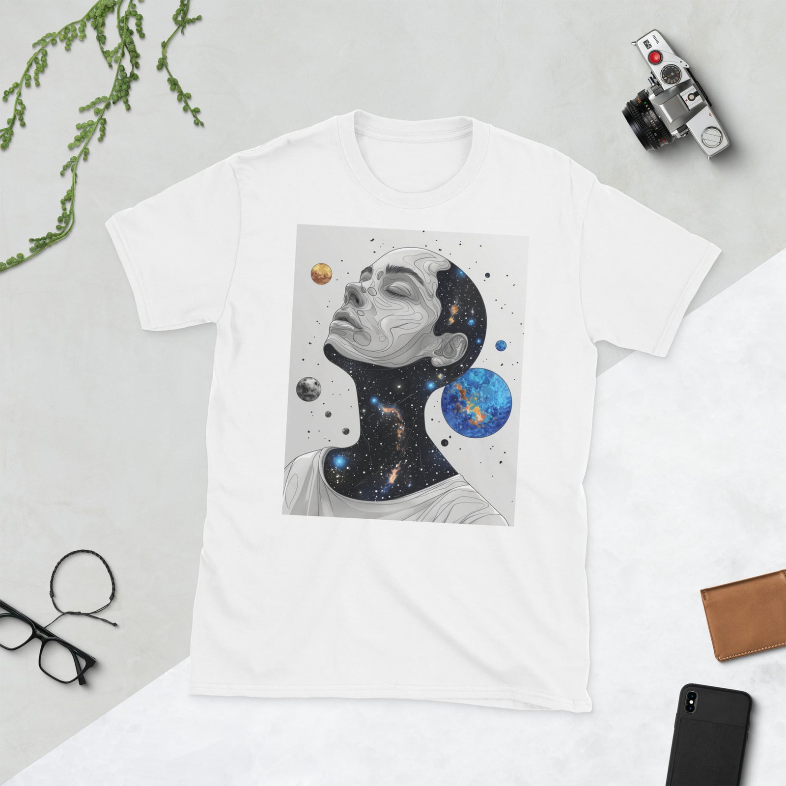 Unisex Galaxy Mind T-Shirt - Unique Cosmic Astronaut Design