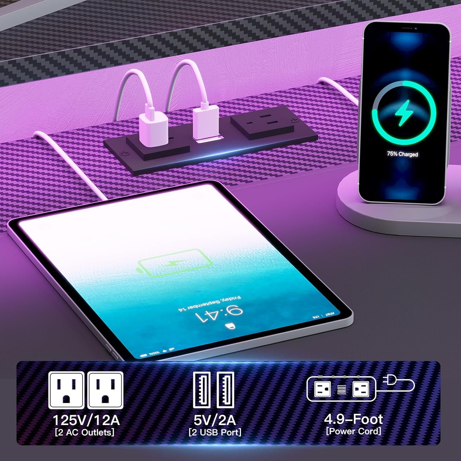 SEDETA 79" Gaming Desk