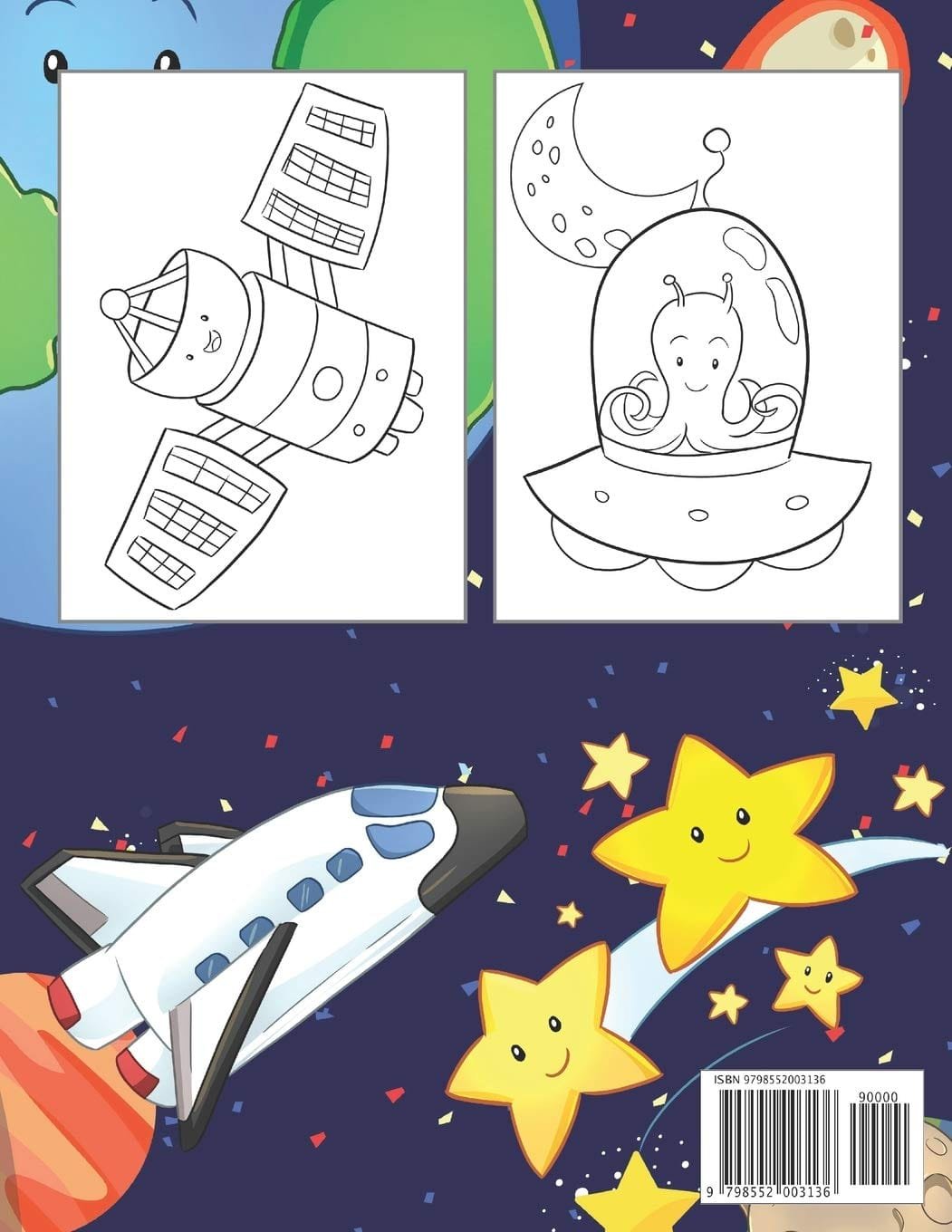 Space Coloring Book for Kids: Ages 2-4 with Aliens and Planets