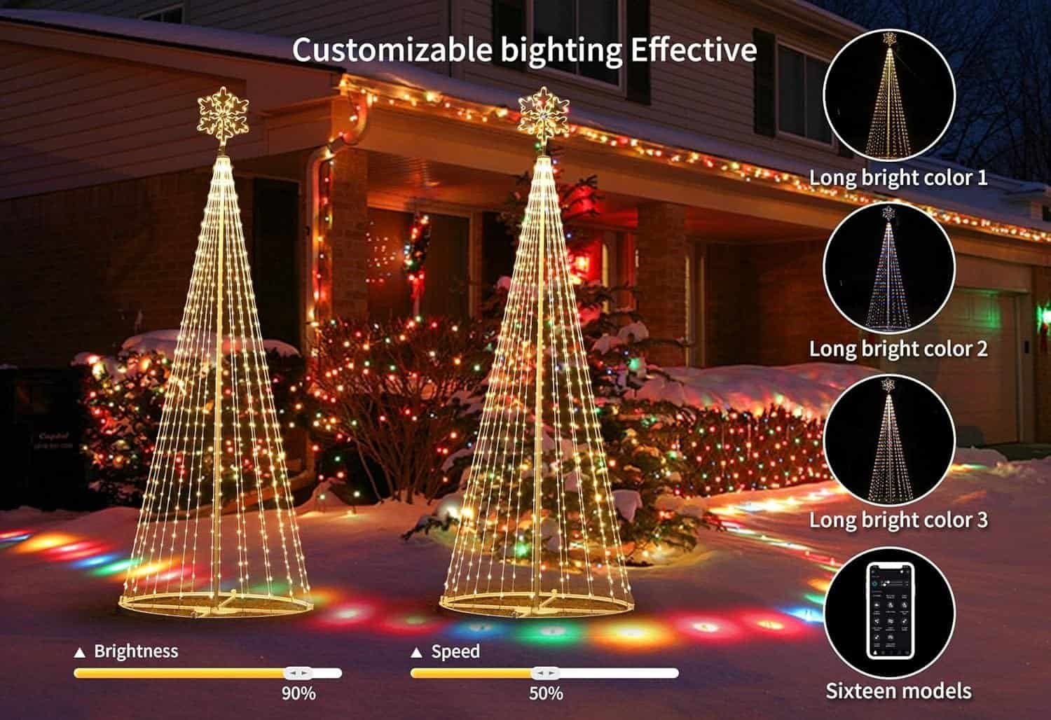 Transform Your Yard into a Winter Wonderland with Our 12FT Smart LED Christmas Tree